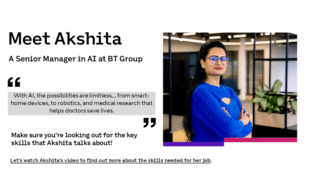 An example of content relating to AI from the BT Work Ready programme