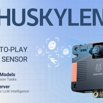 An image of the HUSKYLENS 2 AI camera from DFRobot
