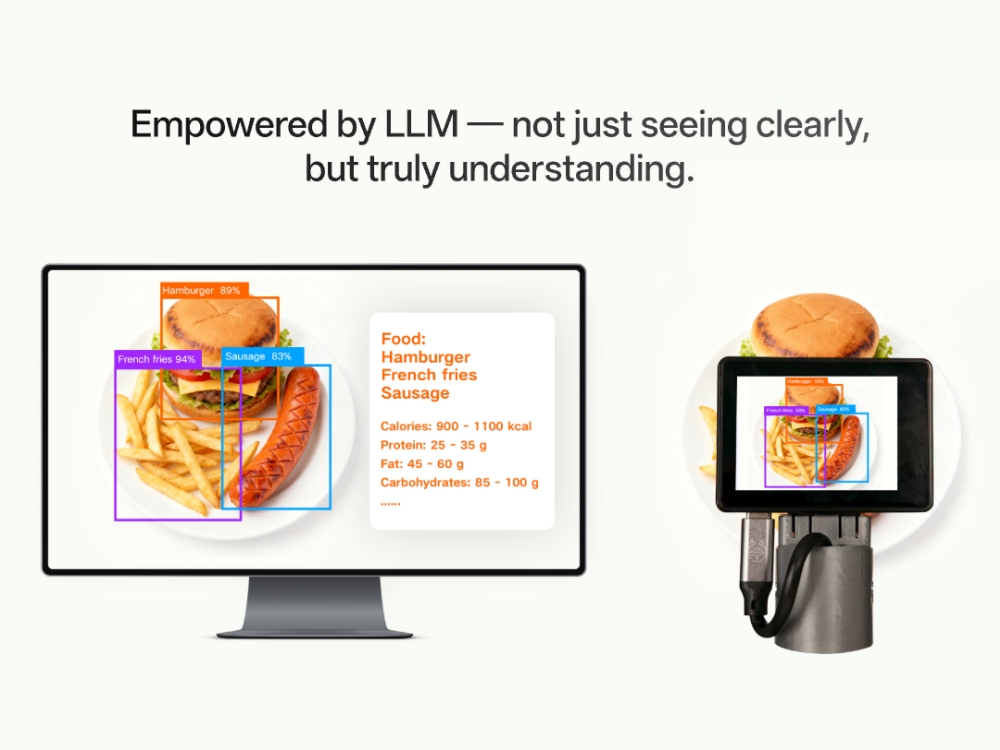 An illustration of the capabilities of the HUSKYLENS 2 AI camera's AI models