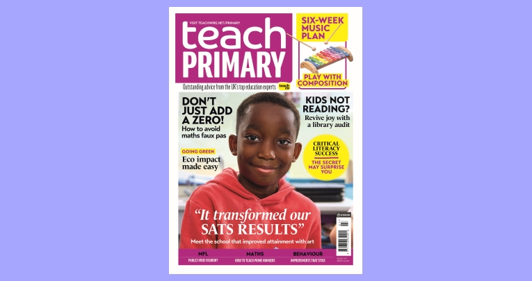 The front cover of Teach Primary magazine issue 19.7