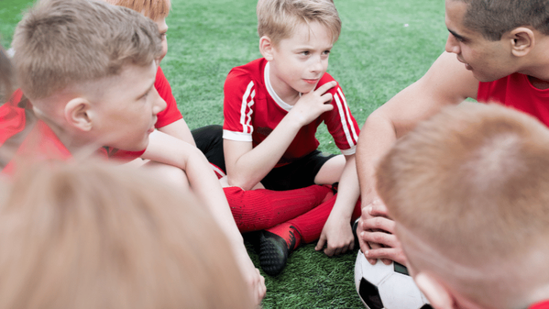 Pupils joining in with Premier League Inspires