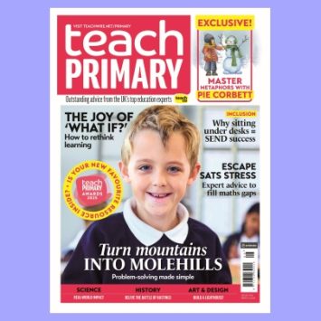 The front cover of Teach Primary magazine issue 19.8