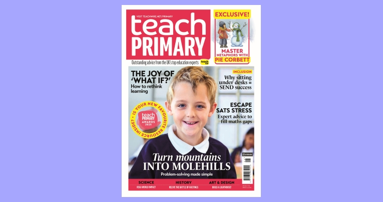 The front cover of Teach Primary magazine issue 19.8