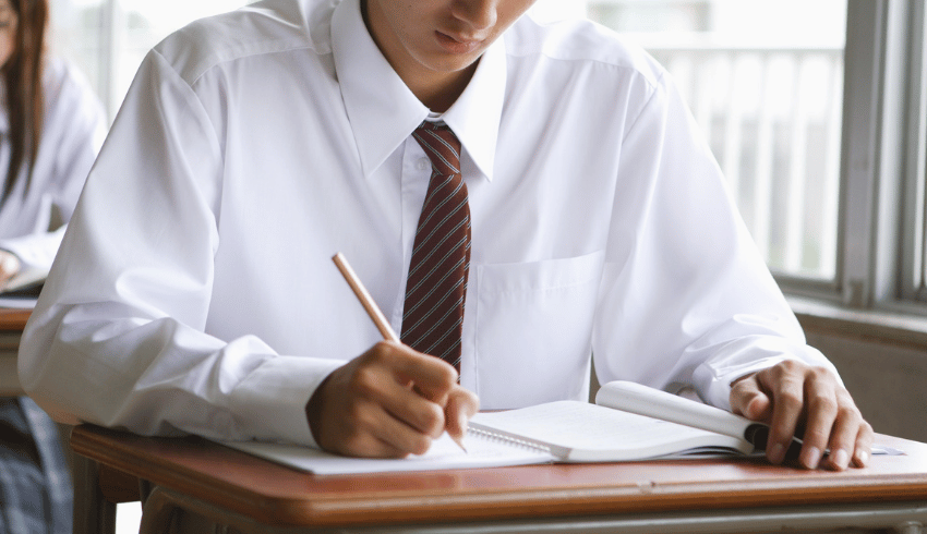 Make student answering exam questions