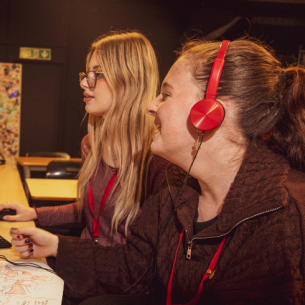 Film and media studies students