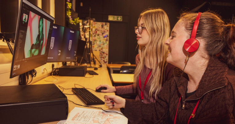 Film and media studies students