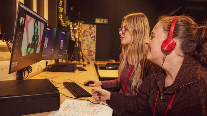 Film and media studies students