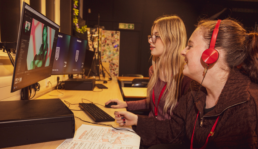 Film and media studies students