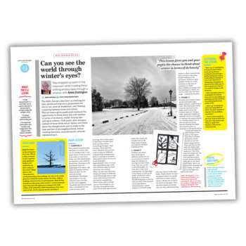 Winter art lesson plan