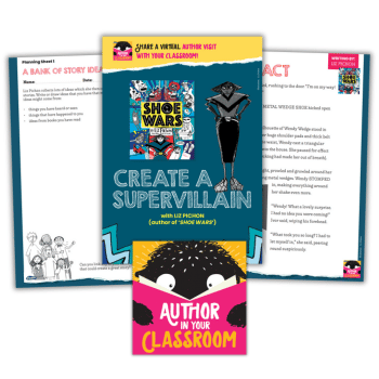 Resources for creating a supervillain with Liz Pichon