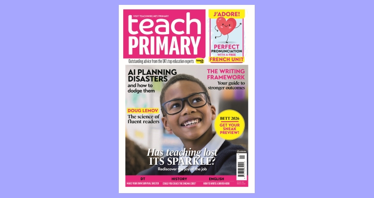 The front cover of Teach Primary magazine issue 20.1