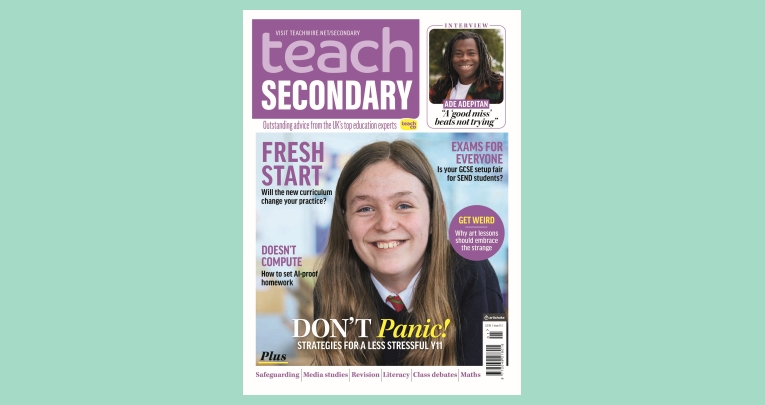 The front cover of Teach Secondary issue 15.1