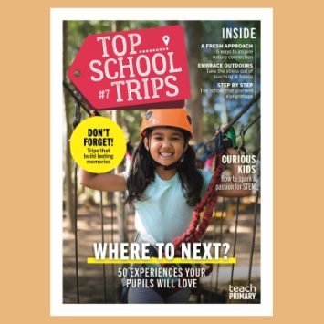 The front cover of Top School Trips Primary 2026