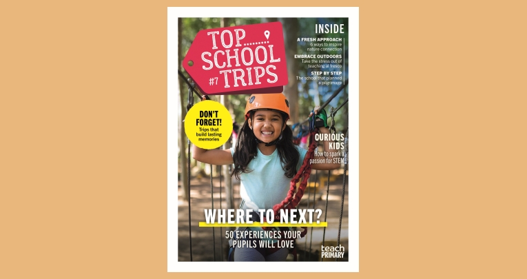 The front cover of Top School Trips Primary 2026
