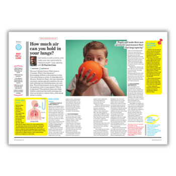 Measuring lung capacity lesson plan