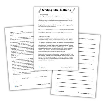 Teaching Dickens worksheet