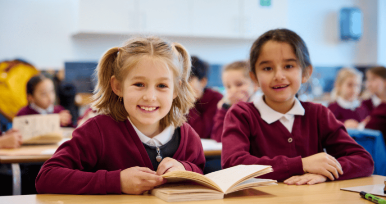 Pupils at Lakelands Primary