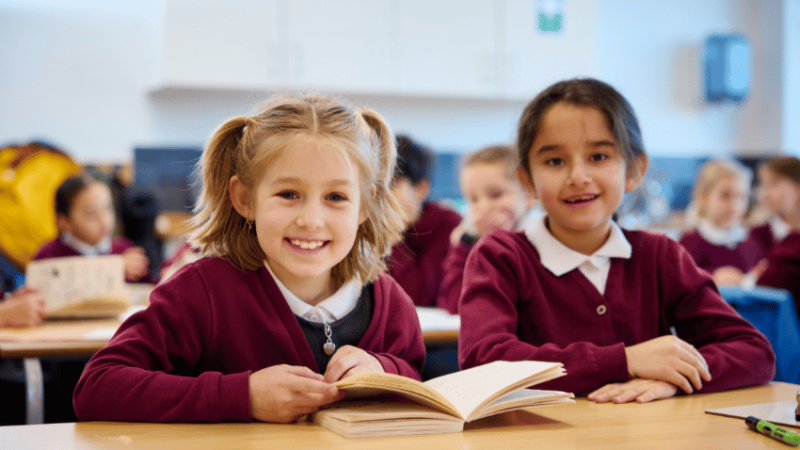 Pupils at Lakelands Primary