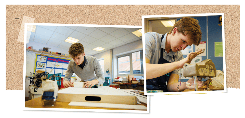 Pupils at William de Ferrers School