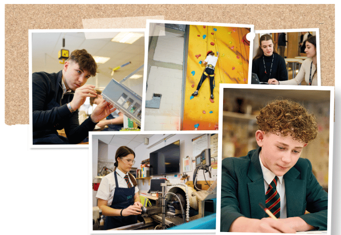 Pupils at William de Ferrers School