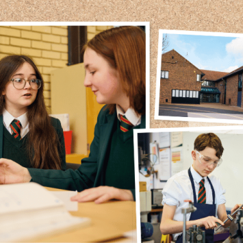 Pupils at William de Ferrers School