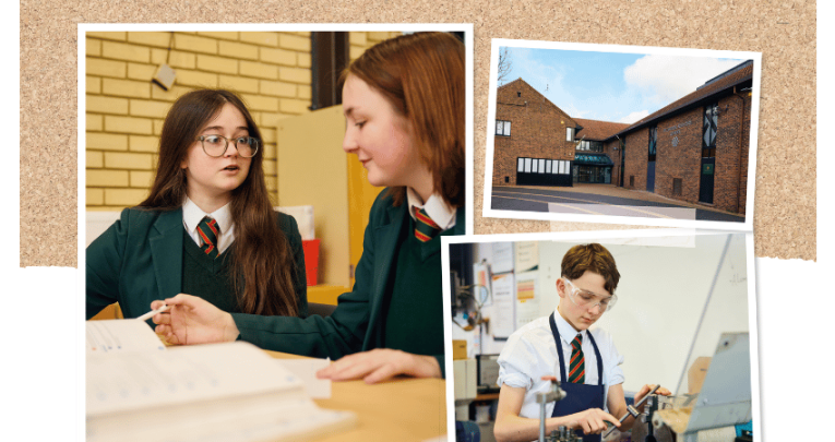 Pupils at William de Ferrers School