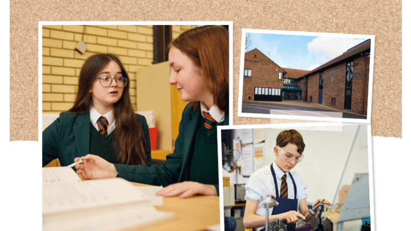 Pupils at William de Ferrers School